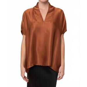 NEW SOFIA COLLECTIONS inez loose sleeve top in oak
